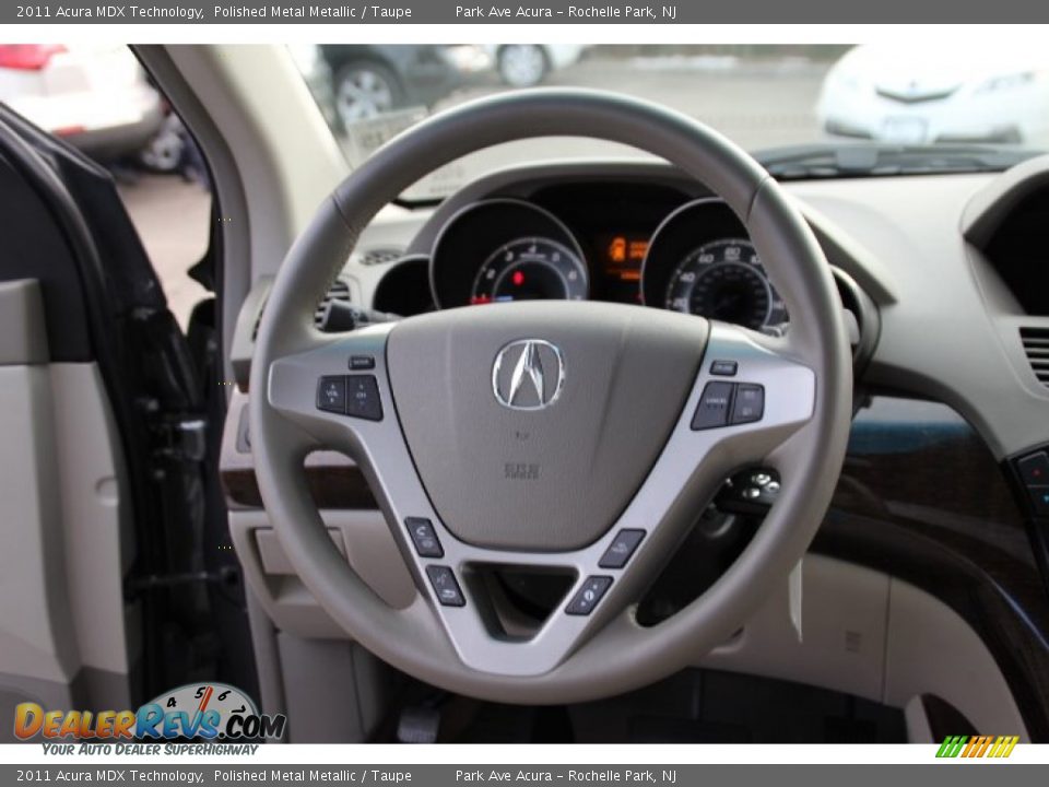 2011 Acura MDX Technology Polished Metal Metallic / Taupe Photo #16