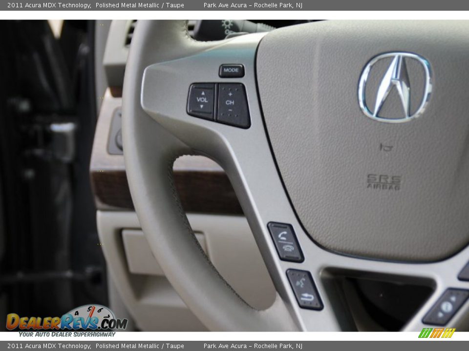 2011 Acura MDX Technology Polished Metal Metallic / Taupe Photo #17