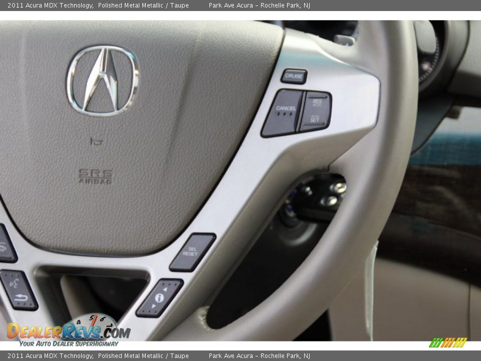 2011 Acura MDX Technology Polished Metal Metallic / Taupe Photo #18