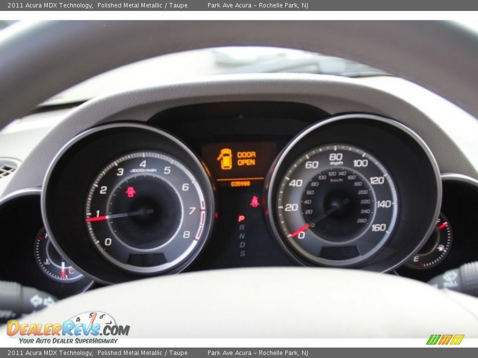 2011 Acura MDX Technology Polished Metal Metallic / Taupe Photo #19