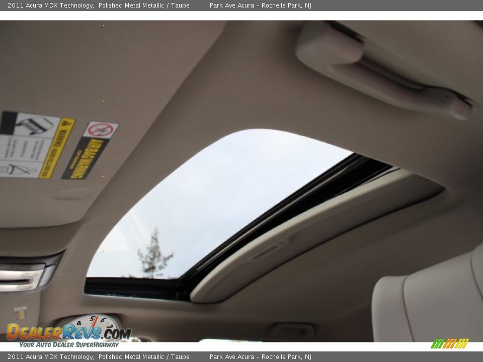 2011 Acura MDX Technology Polished Metal Metallic / Taupe Photo #20