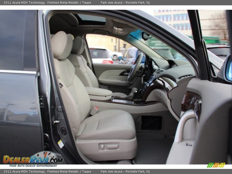 2011 Acura MDX Technology Polished Metal Metallic / Taupe Photo #27