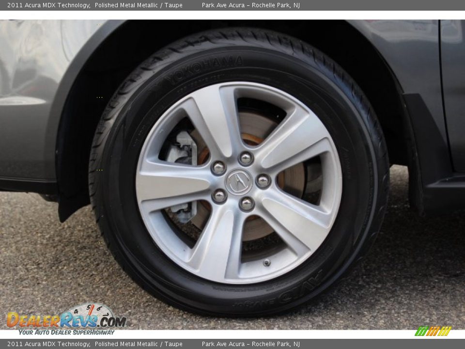 2011 Acura MDX Technology Polished Metal Metallic / Taupe Photo #31