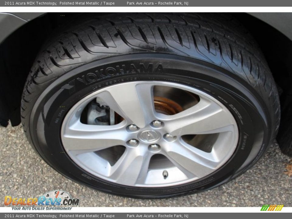 2011 Acura MDX Technology Polished Metal Metallic / Taupe Photo #32