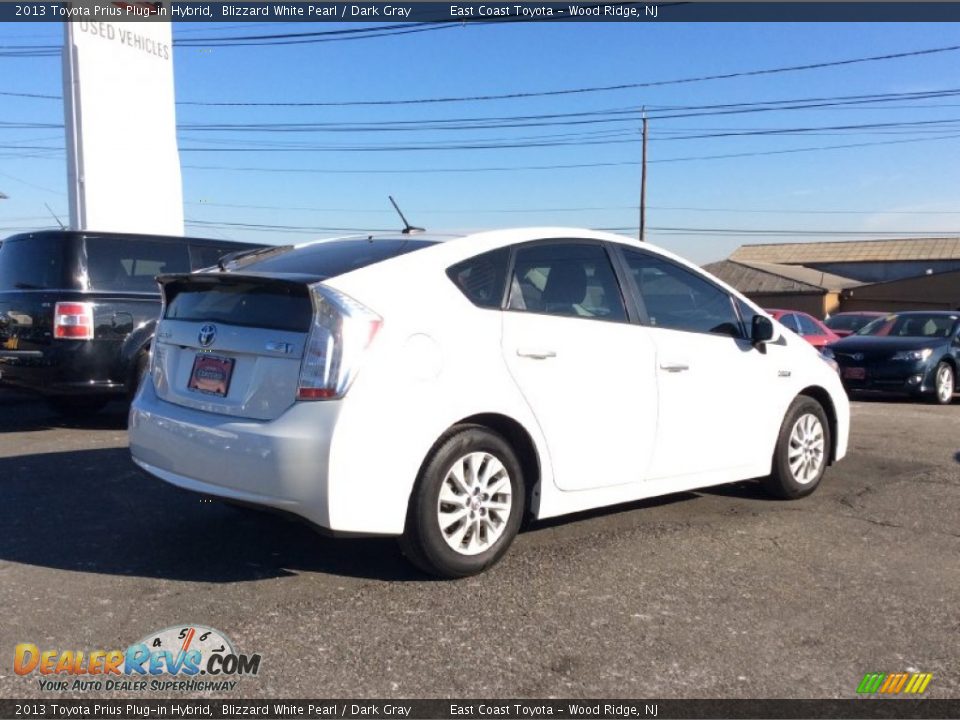 2013 Toyota Prius Plug-in Hybrid Blizzard White Pearl / Dark Gray Photo #3