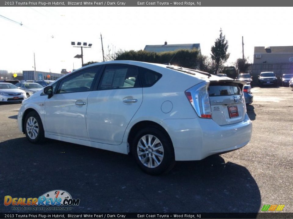 2013 Toyota Prius Plug-in Hybrid Blizzard White Pearl / Dark Gray Photo #5