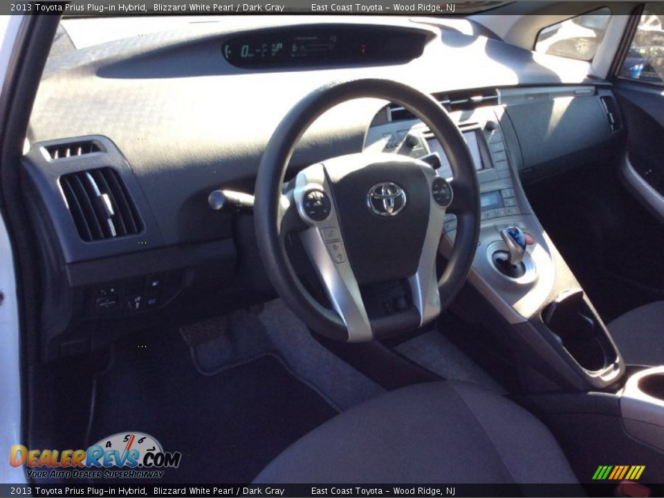 2013 Toyota Prius Plug-in Hybrid Blizzard White Pearl / Dark Gray Photo #11