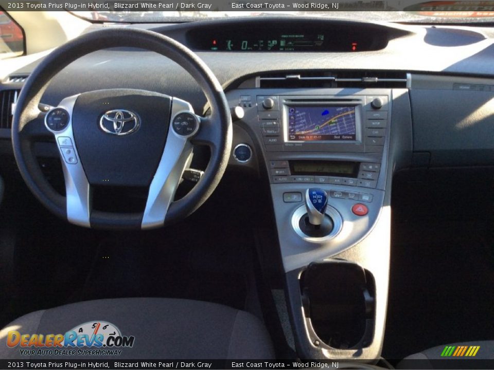2013 Toyota Prius Plug-in Hybrid Blizzard White Pearl / Dark Gray Photo #14