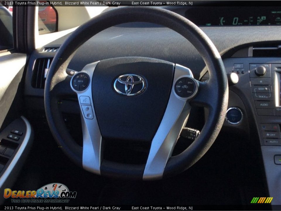 2013 Toyota Prius Plug-in Hybrid Steering Wheel Photo #16