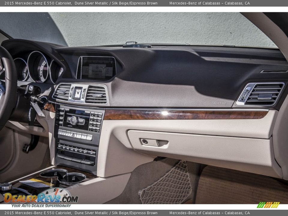 2015 Mercedes-Benz E 550 Cabriolet Dune Silver Metallic / Silk Beige/Espresso Brown Photo #8