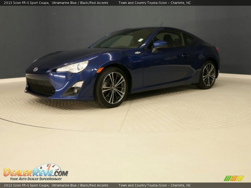 2013 Scion FR-S Sport Coupe Ultramarine Blue / Black/Red Accents Photo #9