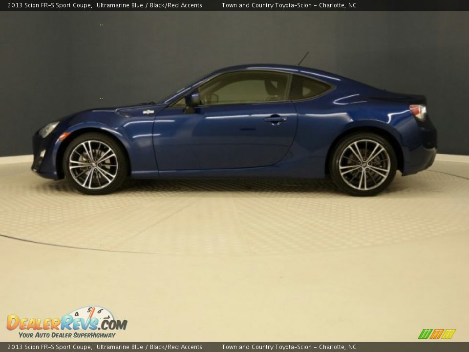 2013 Scion FR-S Sport Coupe Ultramarine Blue / Black/Red Accents Photo #10