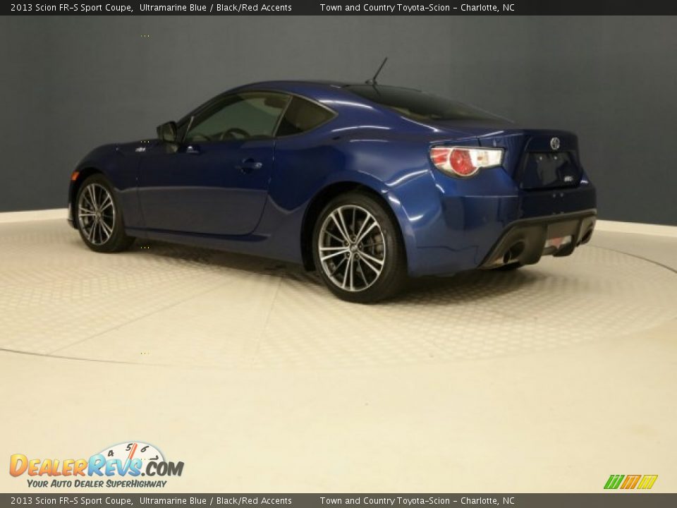 2013 Scion FR-S Sport Coupe Ultramarine Blue / Black/Red Accents Photo #12
