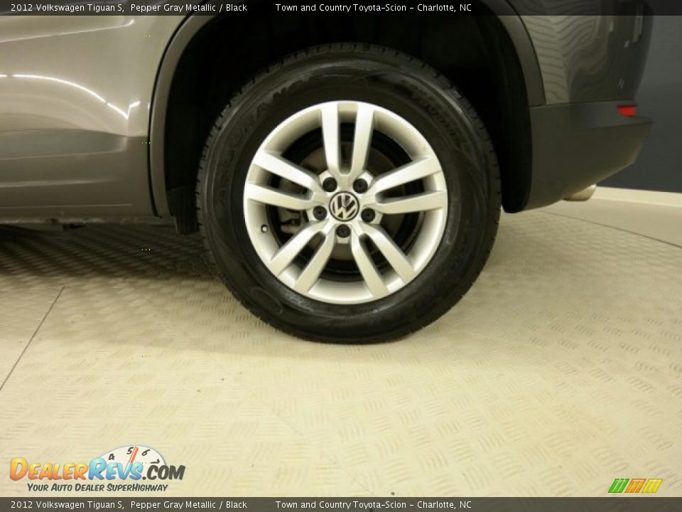 2012 Volkswagen Tiguan S Pepper Gray Metallic / Black Photo #12