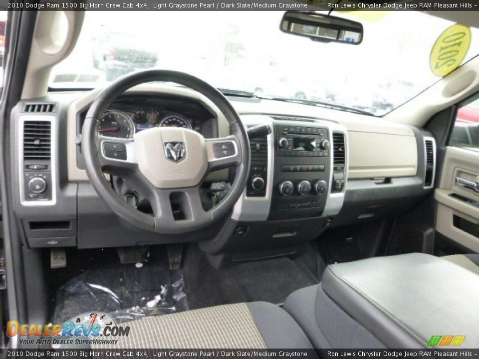 2010 Dodge Ram 1500 Big Horn Crew Cab 4x4 Light Graystone Pearl / Dark Slate/Medium Graystone Photo #16