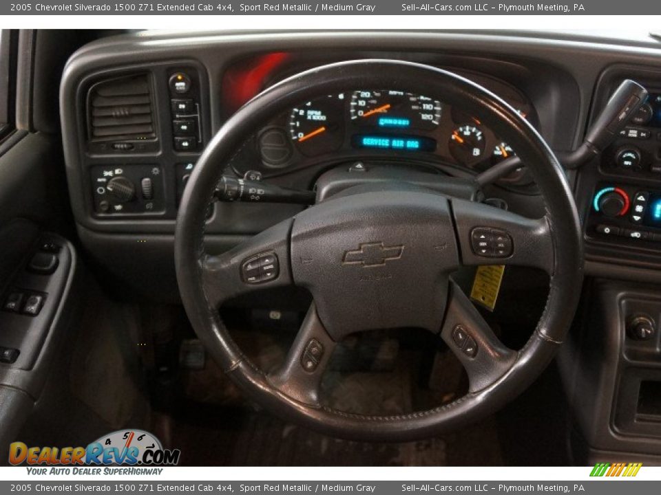 2005 Chevrolet Silverado 1500 Z71 Extended Cab 4x4 Sport Red Metallic / Medium Gray Photo #24