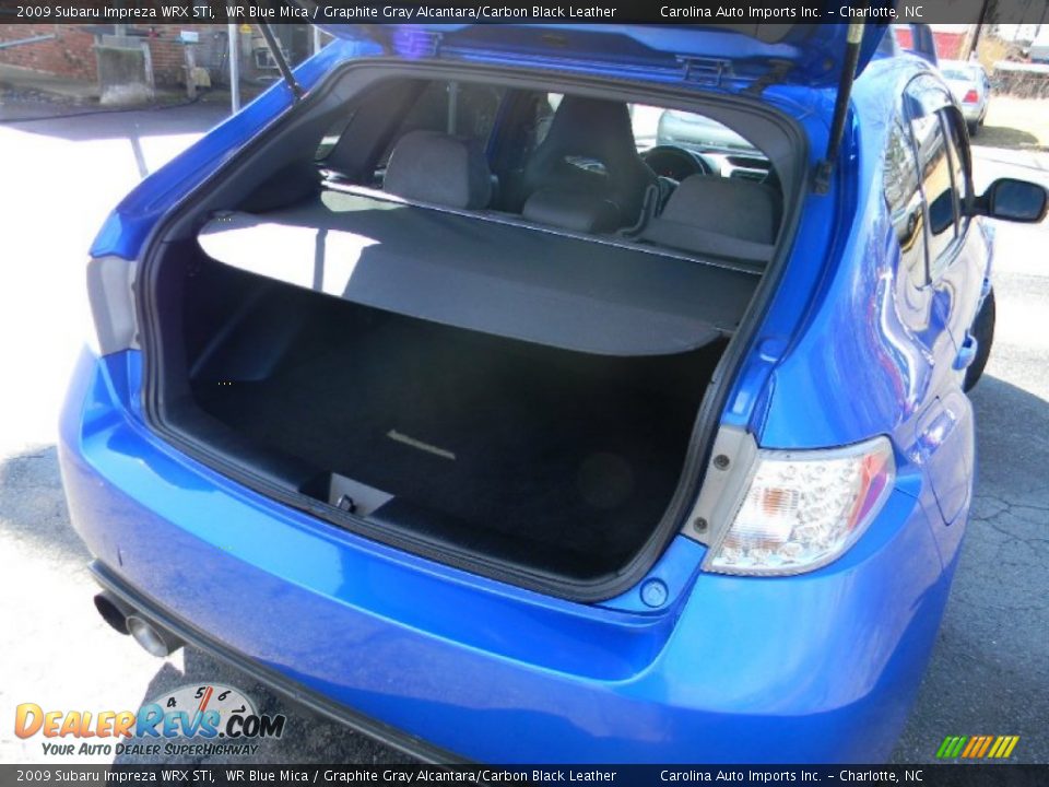 2009 Subaru Impreza WRX STi WR Blue Mica / Graphite Gray Alcantara/Carbon Black Leather Photo #21
