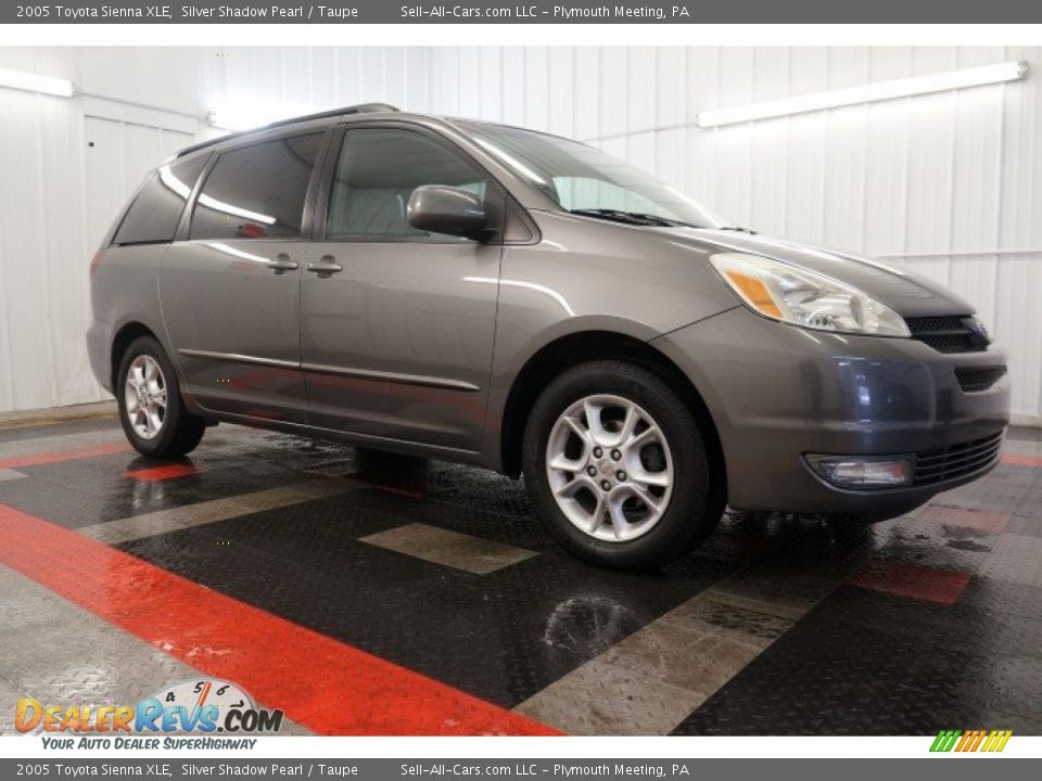 2005 Toyota Sienna XLE Silver Shadow Pearl / Taupe Photo #6