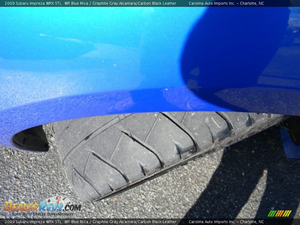 2009 Subaru Impreza WRX STi WR Blue Mica / Graphite Gray Alcantara/Carbon Black Leather Photo #27