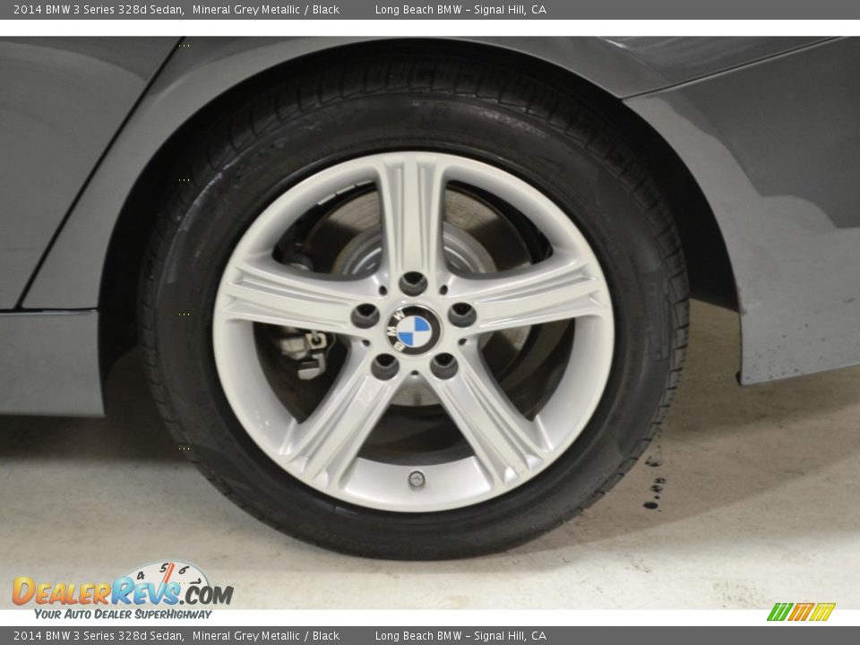 2014 BMW 3 Series 328d Sedan Mineral Grey Metallic / Black Photo #8
