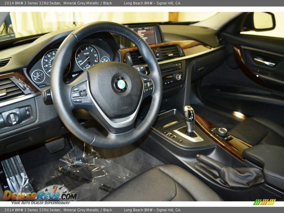 2014 BMW 3 Series 328d Sedan Mineral Grey Metallic / Black Photo #12