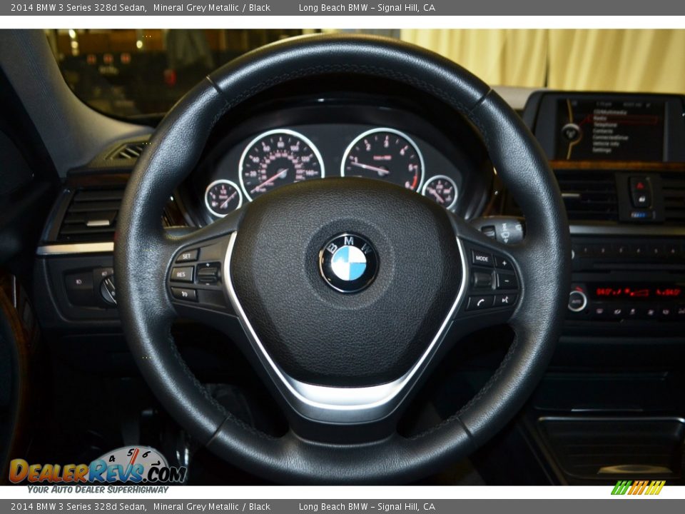 2014 BMW 3 Series 328d Sedan Mineral Grey Metallic / Black Photo #25