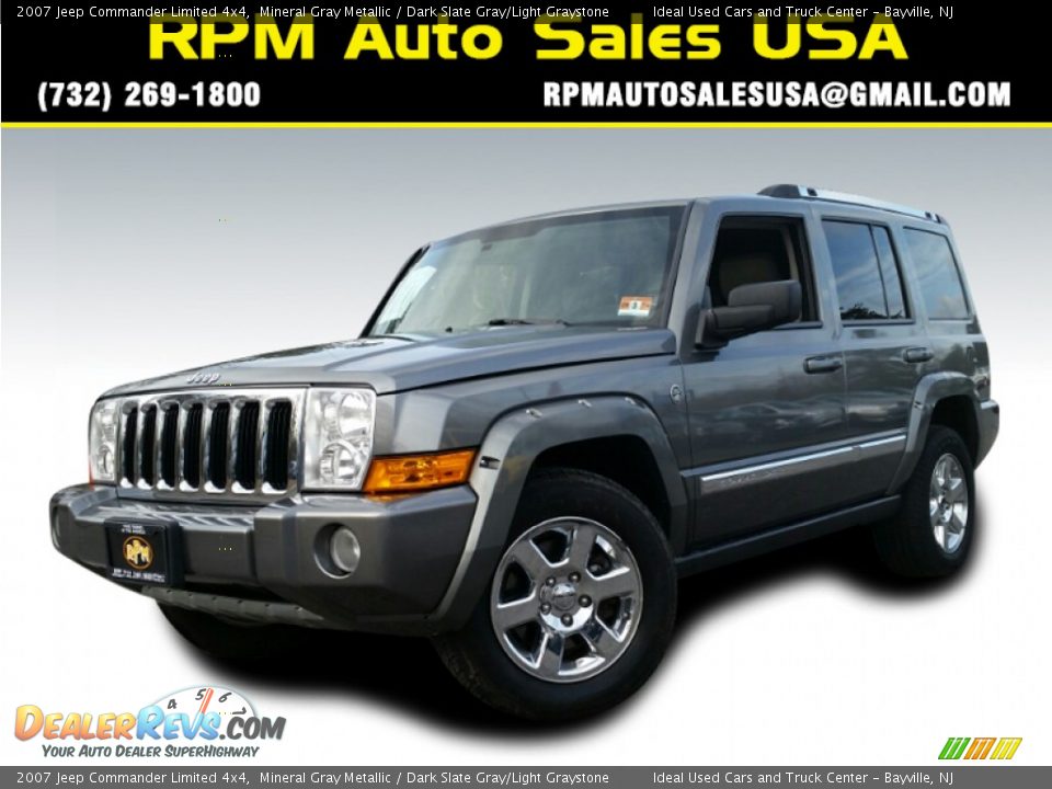 2007 Jeep Commander Limited 4x4 Mineral Gray Metallic / Dark Slate Gray/Light Graystone Photo #1