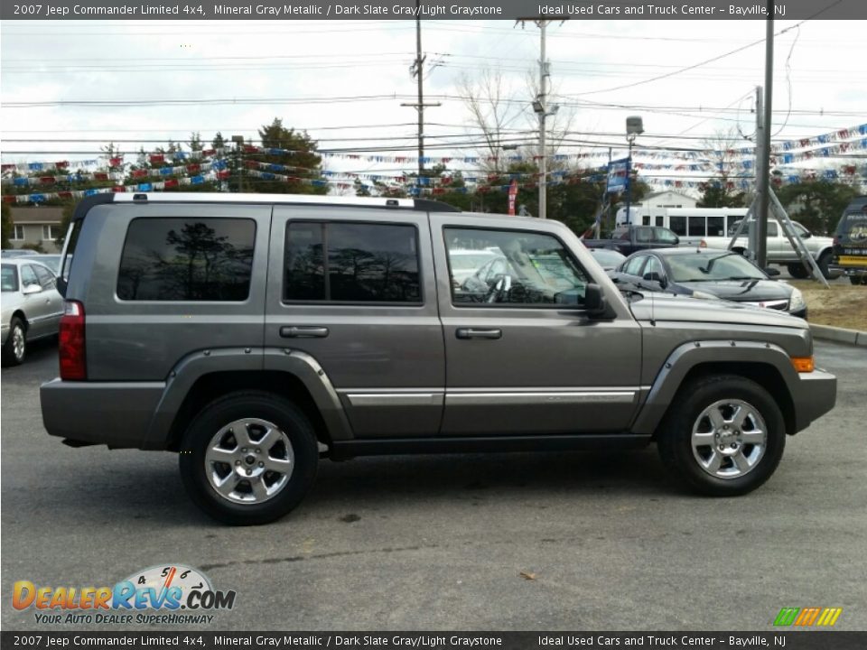 2007 Jeep Commander Limited 4x4 Mineral Gray Metallic / Dark Slate Gray/Light Graystone Photo #8