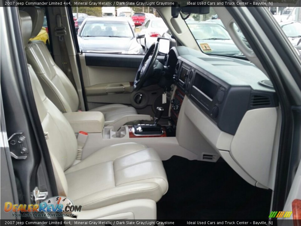 2007 Jeep Commander Limited 4x4 Mineral Gray Metallic / Dark Slate Gray/Light Graystone Photo #11