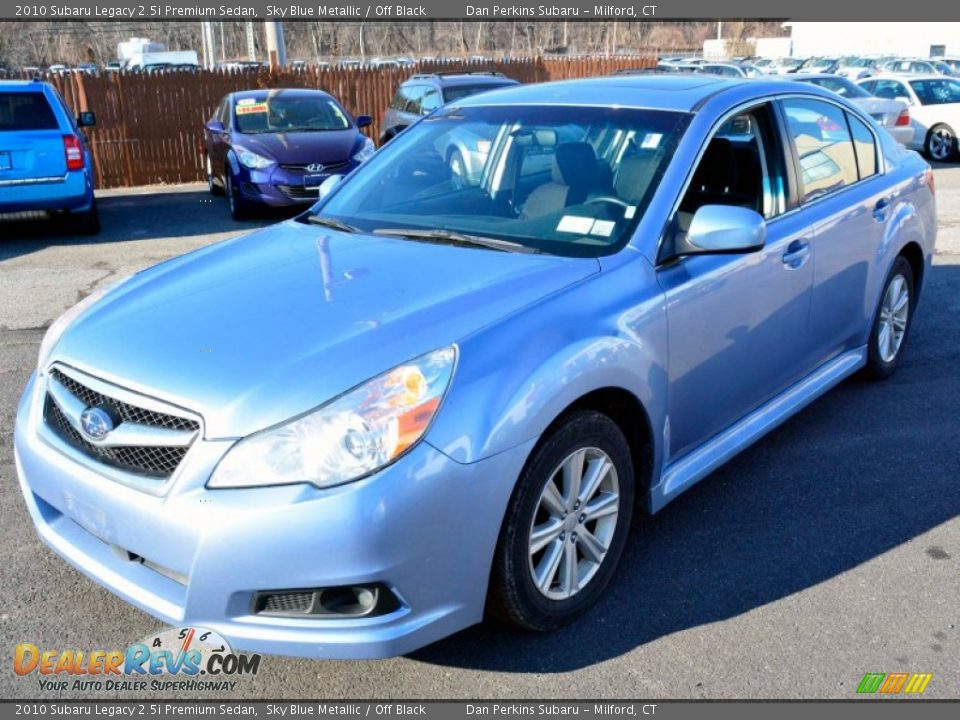 2010 Subaru Legacy 2.5i Premium Sedan Sky Blue Metallic / Off Black Photo #3