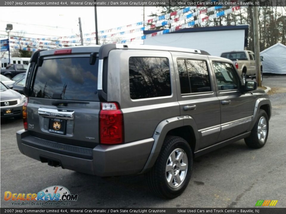 2007 Jeep Commander Limited 4x4 Mineral Gray Metallic / Dark Slate Gray/Light Graystone Photo #14