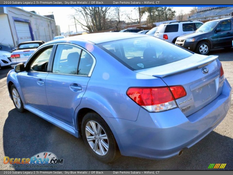 2010 Subaru Legacy 2.5i Premium Sedan Sky Blue Metallic / Off Black Photo #8