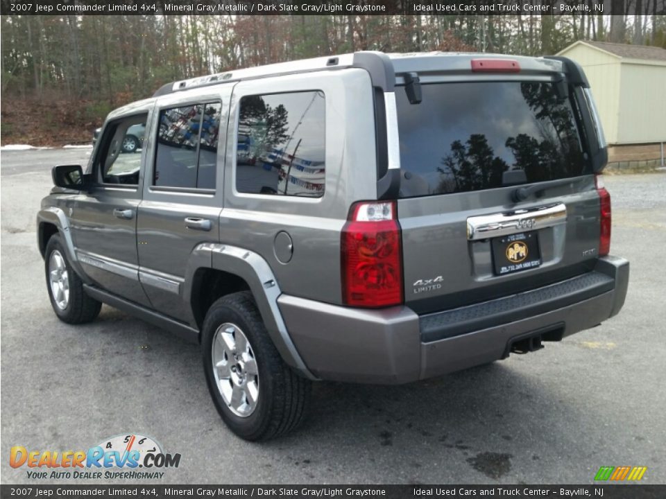 2007 Jeep Commander Limited 4x4 Mineral Gray Metallic / Dark Slate Gray/Light Graystone Photo #17