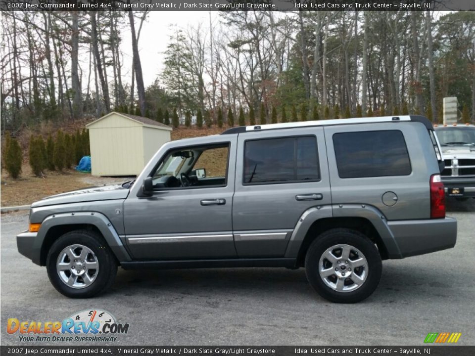 2007 Jeep Commander Limited 4x4 Mineral Gray Metallic / Dark Slate Gray/Light Graystone Photo #19