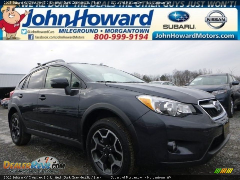 2015 Subaru XV Crosstrek 2.0i Limited Dark Gray Metallic / Black Photo #1