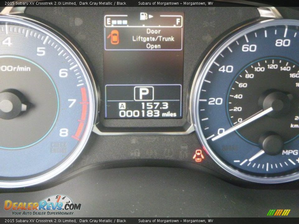 2015 Subaru XV Crosstrek 2.0i Limited Dark Gray Metallic / Black Photo #17
