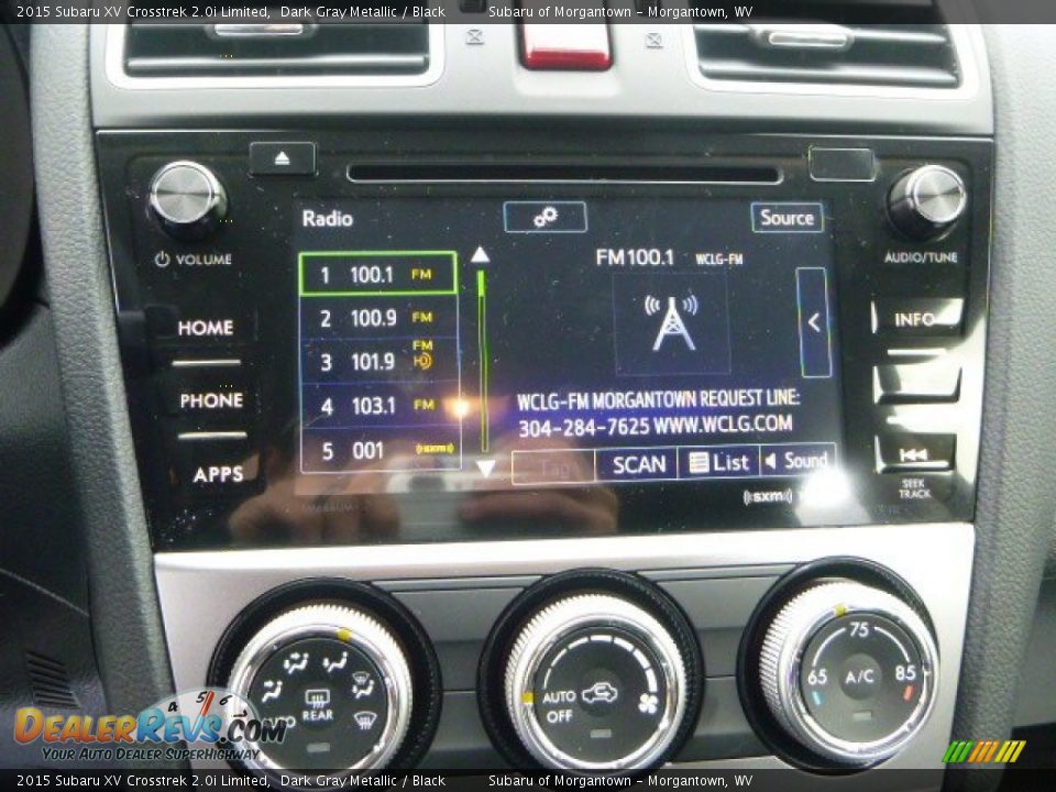 2015 Subaru XV Crosstrek 2.0i Limited Dark Gray Metallic / Black Photo #18