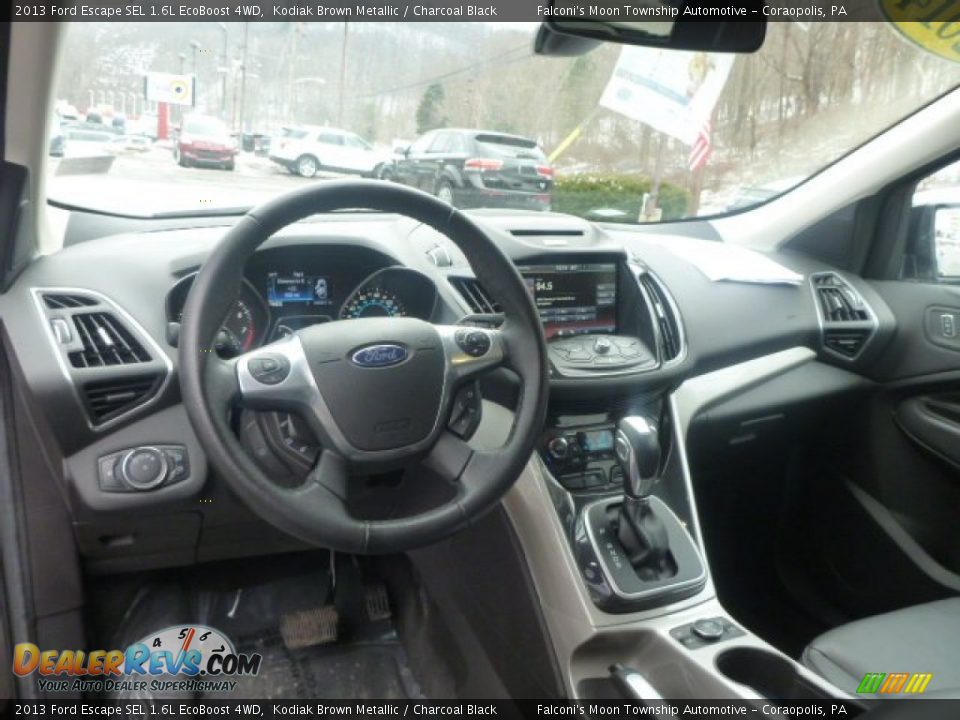 2013 Ford Escape SEL 1.6L EcoBoost 4WD Kodiak Brown Metallic / Charcoal Black Photo #17