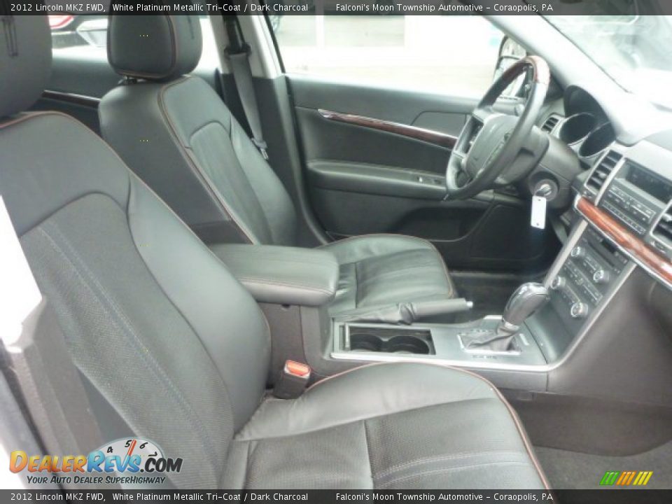 2012 Lincoln MKZ FWD White Platinum Metallic Tri-Coat / Dark Charcoal Photo #4