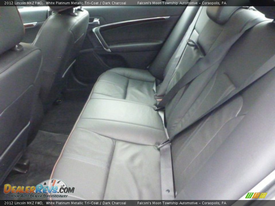 2012 Lincoln MKZ FWD White Platinum Metallic Tri-Coat / Dark Charcoal Photo #15