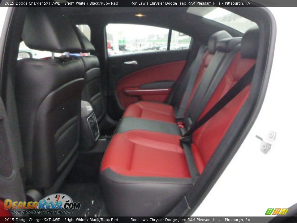Rear Seat of 2015 Dodge Charger SXT AWD Photo #14