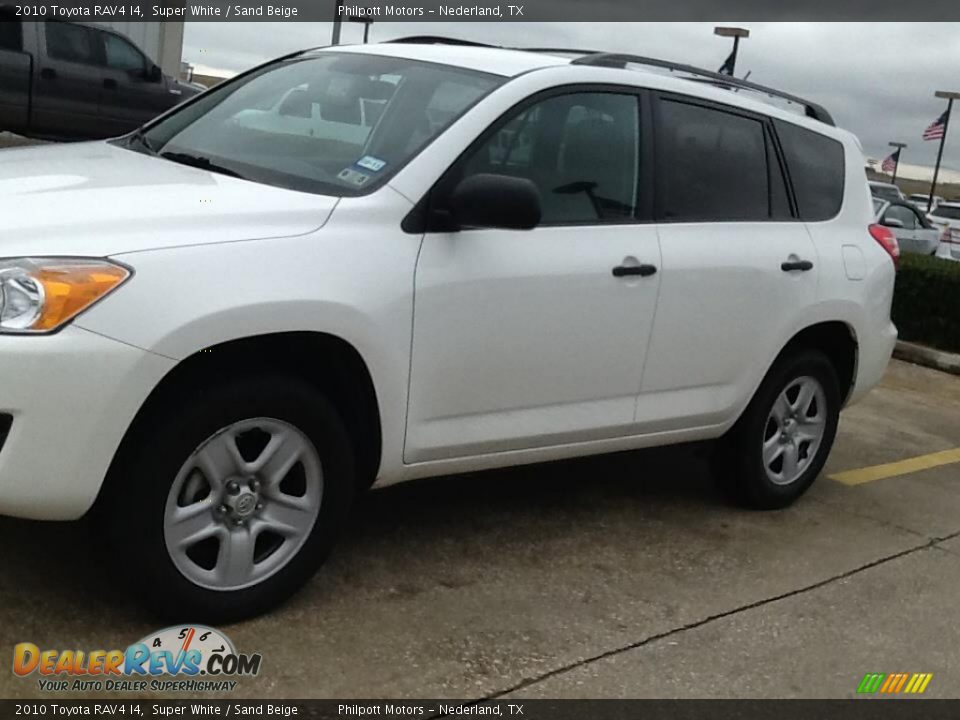 2010 Toyota RAV4 I4 Super White / Sand Beige Photo #2