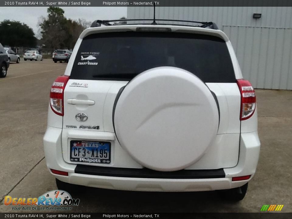 2010 Toyota RAV4 I4 Super White / Sand Beige Photo #3