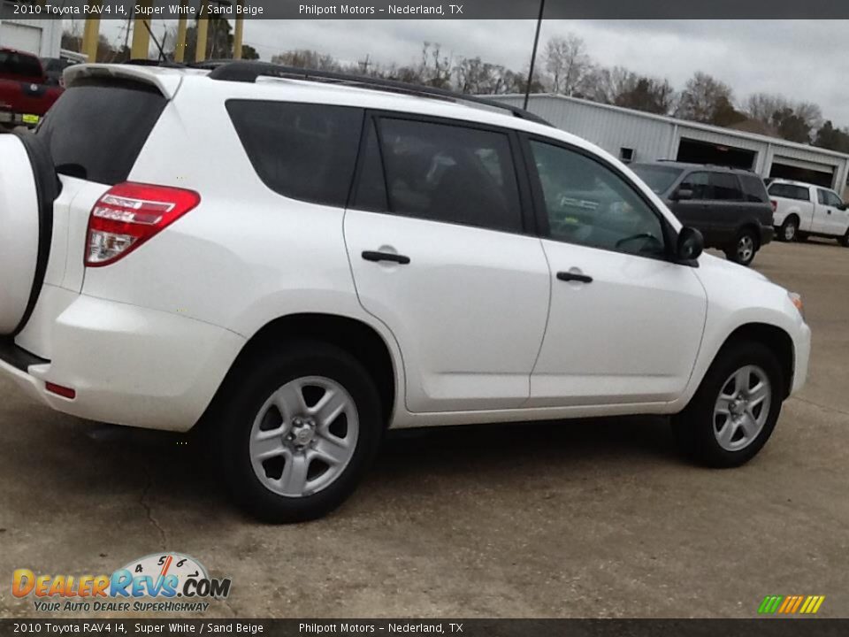 2010 Toyota RAV4 I4 Super White / Sand Beige Photo #4