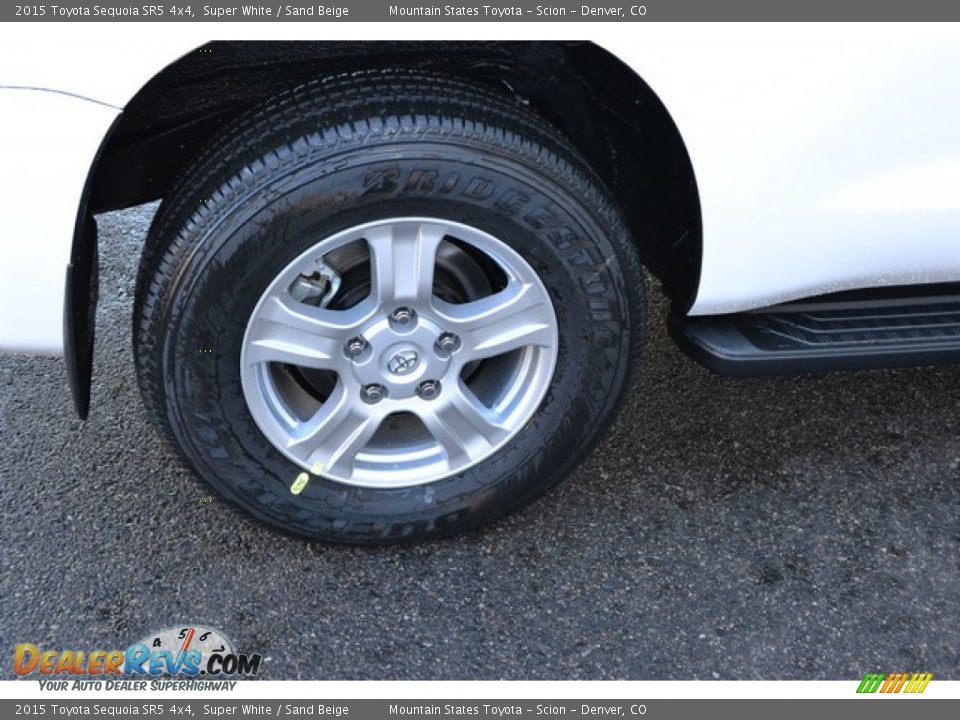2015 Toyota Sequoia SR5 4x4 Super White / Sand Beige Photo #10