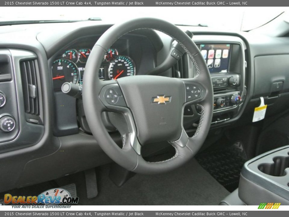 2015 Chevrolet Silverado 1500 LT Crew Cab 4x4 Tungsten Metallic / Jet Black Photo #21