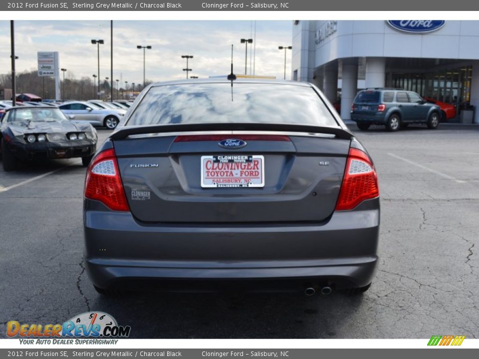 2012 Ford Fusion SE Sterling Grey Metallic / Charcoal Black Photo #4