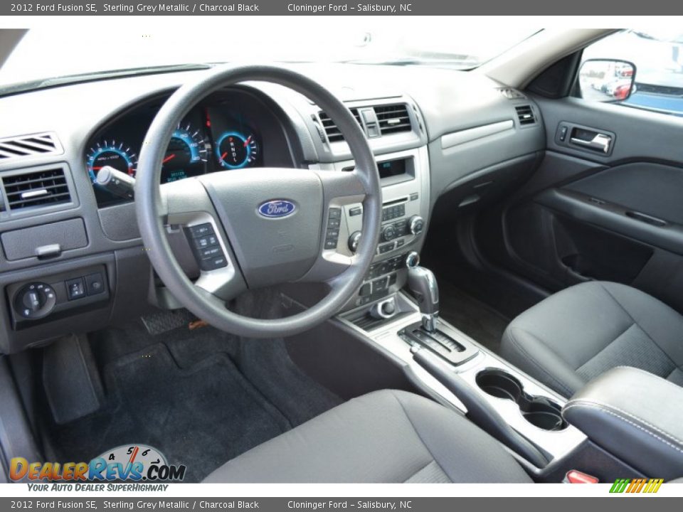 2012 Ford Fusion SE Sterling Grey Metallic / Charcoal Black Photo #10