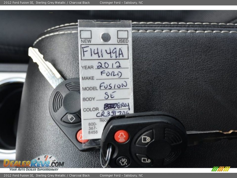 2012 Ford Fusion SE Sterling Grey Metallic / Charcoal Black Photo #27