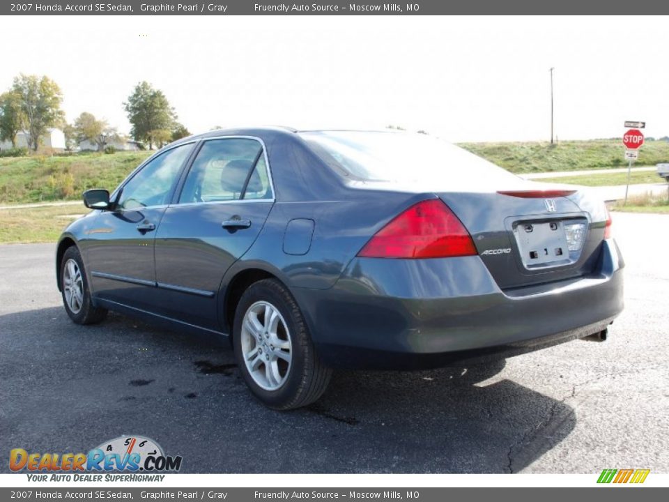 2007 Honda Accord SE Sedan Graphite Pearl / Gray Photo #6